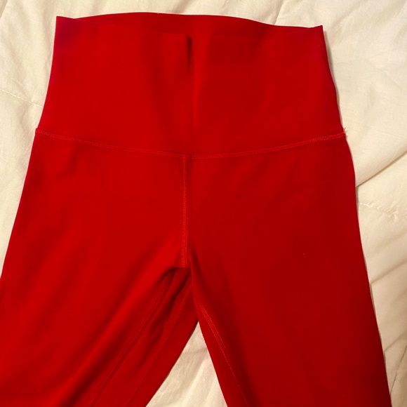lululemon athletica Pants - Red lululemon align 23” leggings!